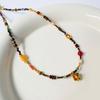 Exquisite Y2K Light Luxury Necklace with Natural Stone & Forest Mushroom Beads