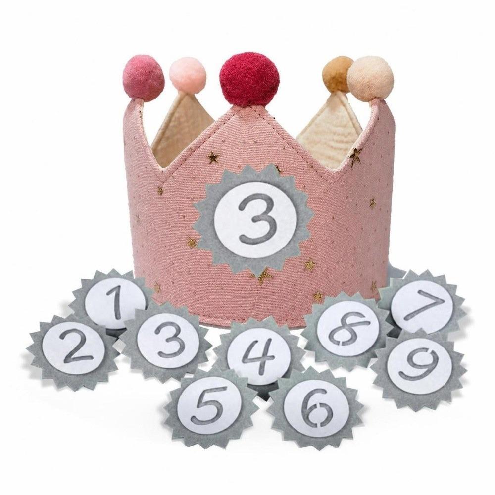 Multicolor Birthday Crown Hat 1-9 Birthday Celebration Hat Event Party Crown  Birthday Party