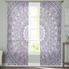 Boho Mandala Vzor Tylové Závěsy do Obývacího Pokoje Kuchyně Ložnice Průsvitný Tyl pro Kavárnu Hotel Moderní Domácí Dekor