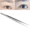 Stainless Steel Eyelash Extensions Tweezers Straight Pointed Tweezers for Nail Art(SSSAThin Handle Tweezer )