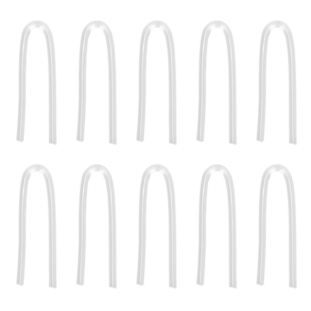 10PCS BTE Preformed Sound Tube Silicone Replacement Accessory Sound Aid Replacement Tube U Shape