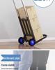 Carrito de Compras Plegable Portátil para Uso Doméstico - Carrito de Equipaje de Acero al Carbono Tirado a Mano para Comestibles
