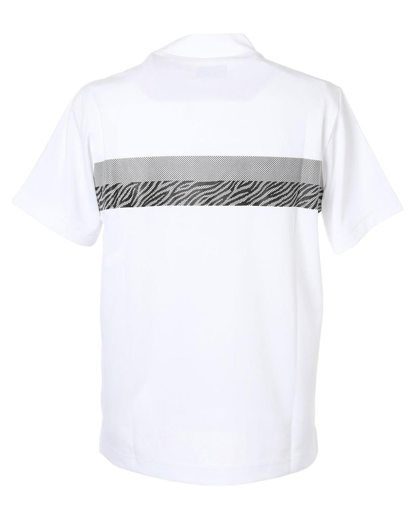 Golf Mock Neck Shirt UV 7 [New Balance] Short-Sleeve (Moisture-wicking, Quick-drying, Protection) / Men's / 012-6166011 030_White [3L]