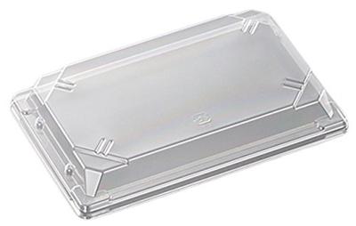 Contenedor Desechable para Sushi Chuo Kagaku Hecho en CF Contenedor para Sushi L Paquete de x x Tapas Transparentes, Japón, 1.5, 50, Tamaño Aprox.. 21.7 13.8 3.2 cm,