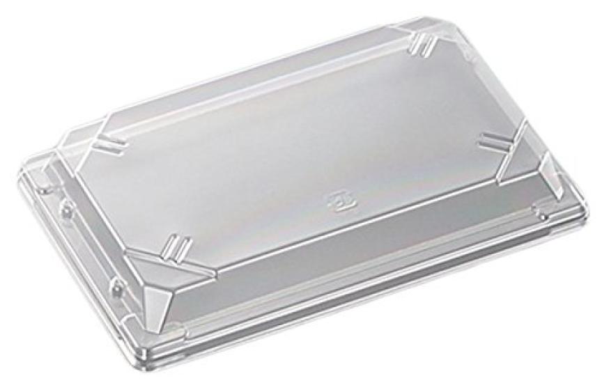 Chuo Kagaku Disposable Sushi Container Made in CF Sushi Container L Pack of x x Clear Lids, Japan, 1.5, 50, Size Approx. 21.7 13.8 3.2 cm,