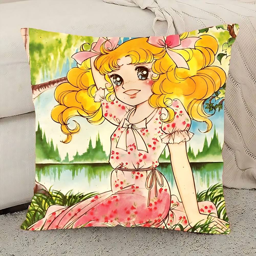 Manga Candy Pillow Case Cushion Cover Polyester Pillowcase Decorative Sofa Cushion Pillowcase Home Decor