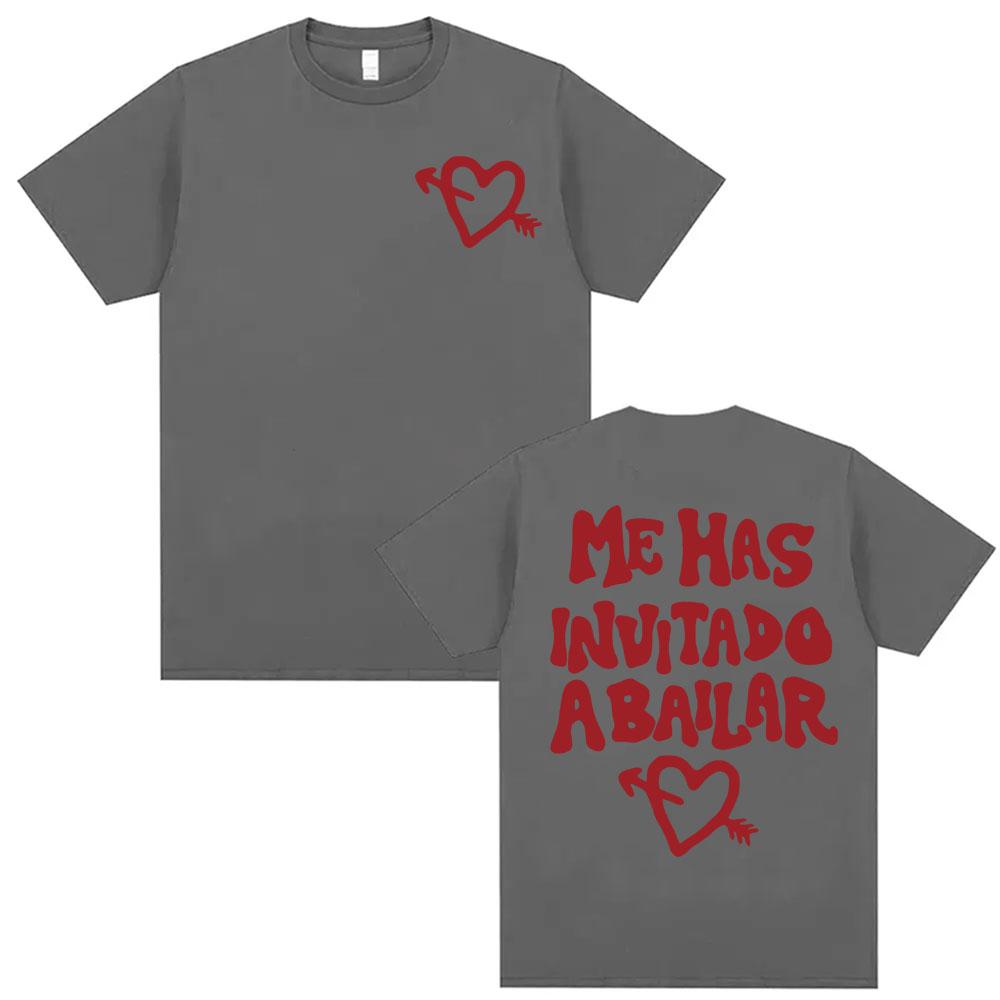 Dani Fernandez Me Has Invitado A Bailar Merch Tshirts Men Women Casual Crewneck Summer Shirts Fashion Gothic Oversized T Shirt