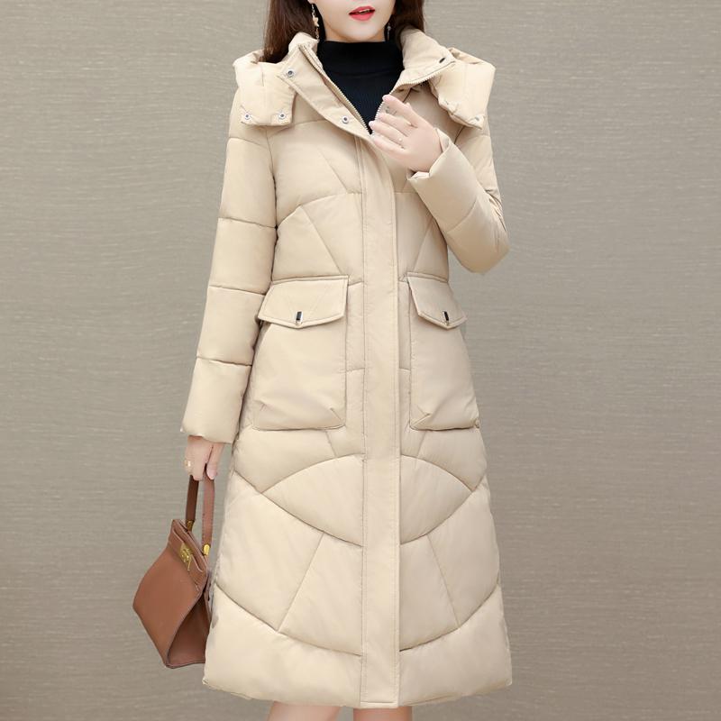 Winter Coat Female Long Parkas Hooded Elegant Thick Warm Jacket Winter Clothes High Quality