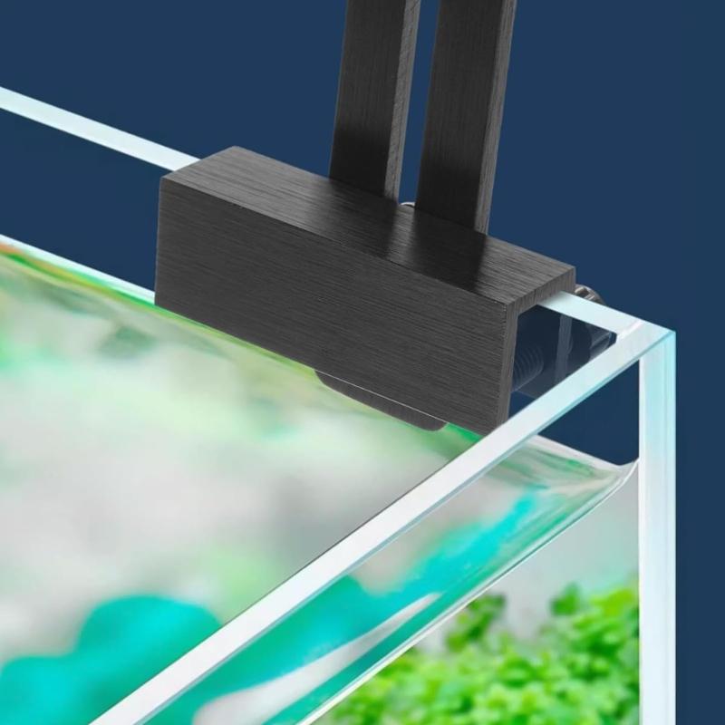 Supporto Leggero in Lega di Alluminio per Acquari Luce Altezza Personalizzabile Impermeabile Accessorio di Supporto per Illuminazione Acquari 2pz