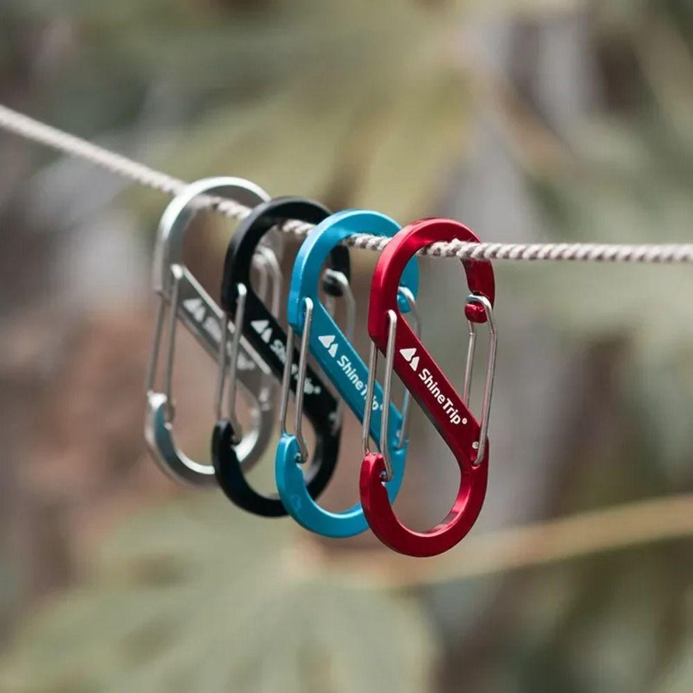 

Aluminum Zinc Zinc Alloy Aluminum Zinc Zinc Alloy Carabiner Clips Camping Tools S Type Quick Hanging Hook Outdoor Silver 50x23mm