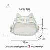 New Korean Kawaii Cat Ita Bag Cute PU Shoulder Bag Girls Transparent Pocket Harajuku Crossbody Bag Women's Fashion Backpacks
