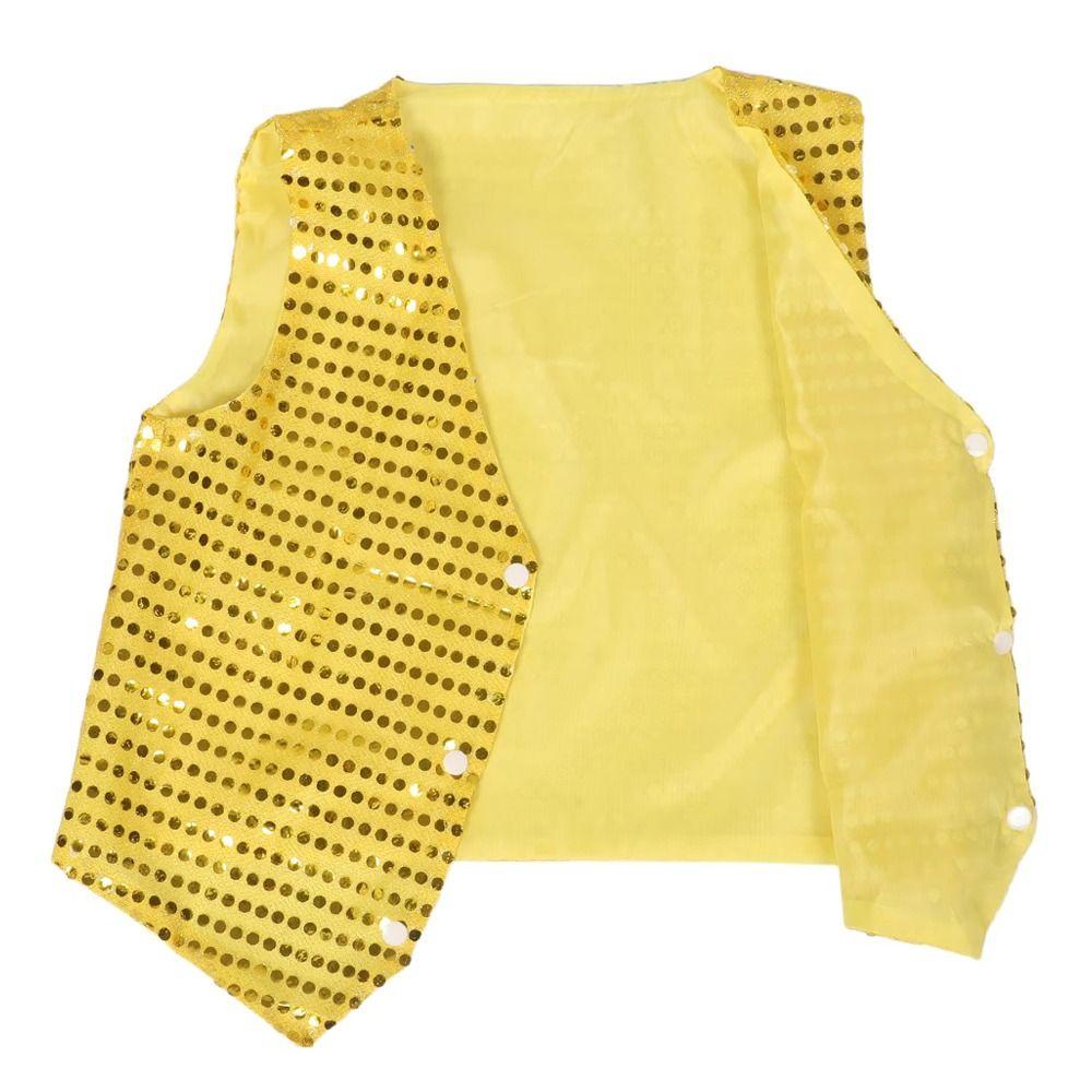 Dressy Look Sequined Vests Sequined Design Dance Costume Hip-hop Style Performance Suit  Jazz Dance