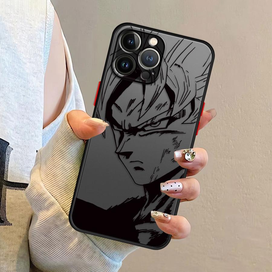Goku Dragon Ball Soft shell Phone Case for iPhone XR SE 14 6s 12 Mini XS X 16 Pro 7 8 SE 11 Pro Max 13 Pro 15 Pro Max 16e