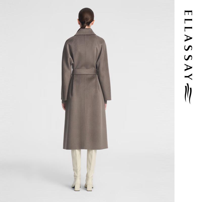 ELLASSAY Women's 100% Cashmere Robe-Style Long Coat