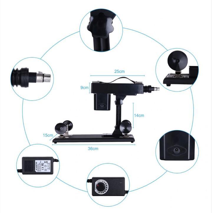 Mașină de Sex cu Mișcări Automate de Împingere Masturbare 5 Dildo-uri Versiune Australiană Mașini Sexuale