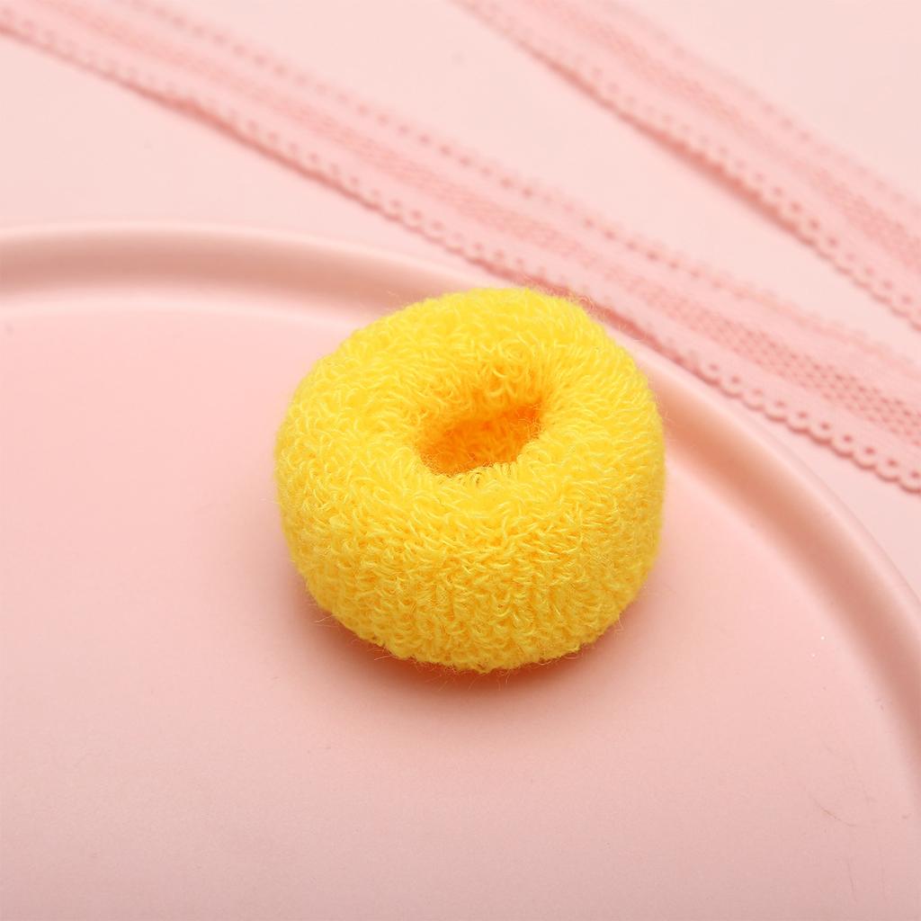 Pack Terry Cloth Cotton Elastic Stretchy Fuzzy Wide Thick Hair Ties Scrunchies  Ring Loop Hair Holder Hair Accessories for Women