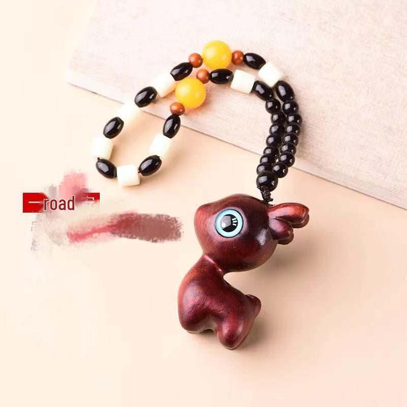 Small-Leaf Red Sandalwood Pendant: Wealth-Attracting Pixiu, Gourd, Dragon, Tortoise Design