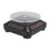 Jewelry Display Stand Solar Powered Rotating Turntable Electric Jewelry Display Tool Black