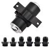 EVIL ENERGY Inline Fuel Filter 100 Micron With 6AN 8AN 10AN Adapter&Bracket Clamp 50MM Universal