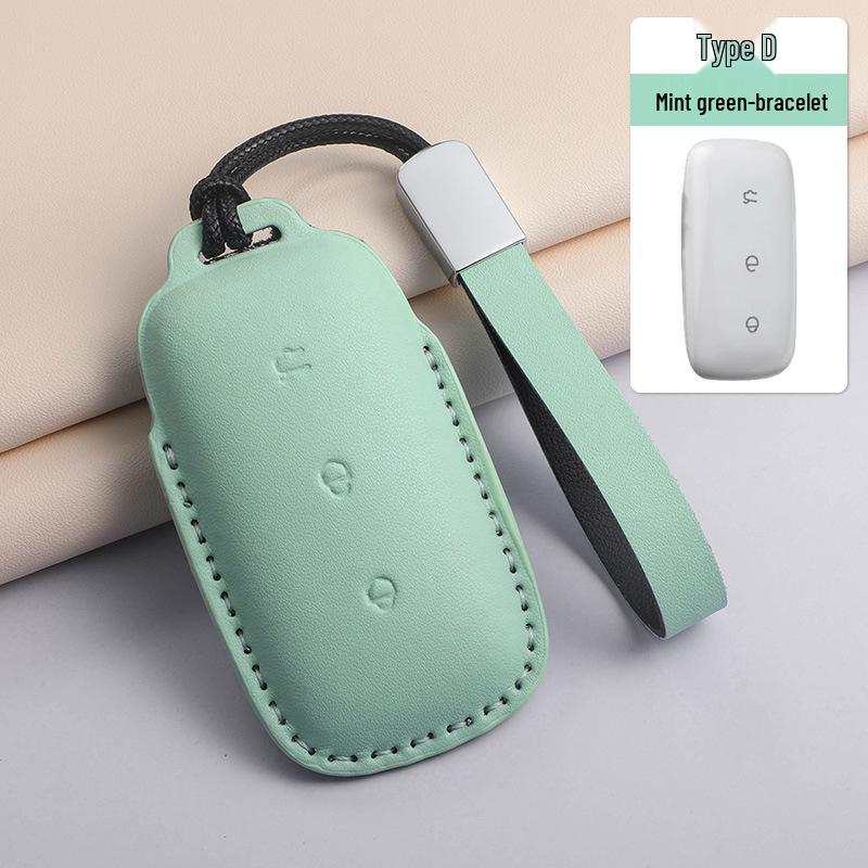 Geely New Galaxy Starship 7 EM-i Macaron Green Key Case with Buckle for L6L7 e5 e8 Cars