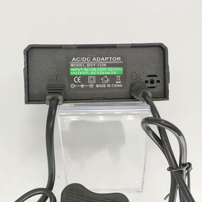Netzteil 12V 2A Überwachungskamera Netzteil Wasserdicht EU US Steckeradapter 2,1 x 5,5 mm für Monitor Überwachungskamera Ladegerät