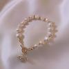 Hot-selling rhinestone bee pearl bracelet female simple style personalized handmade jewelry DIY jewelry