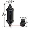 Inline Fuel Filter E85 Ethanol AN6 / AN8 / AN10 With 100 Micron Stainless Steel Element 6AN 8AN 10AN