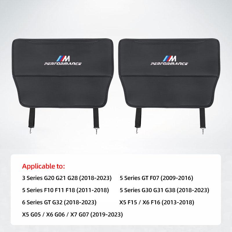 Autositz Rückenlehne Anti-Trittschutz Leder Kratzschutzbezug Für BMW E46 E90 E60 F30 F10 E39 i3 i4 X1 X2 X3 X5 X4 X6 X7