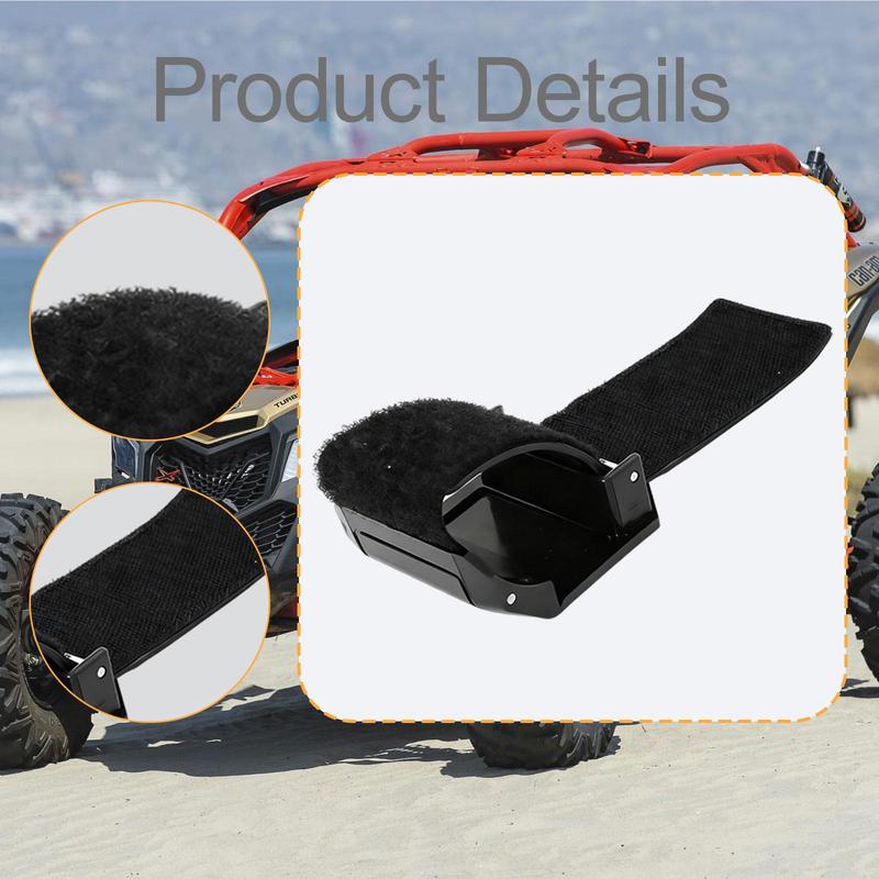 Front Windshield Adjustable Mounting Clamp High Performance Windshield Fixed Clamps Straps Black for Polaris Ranger RZR