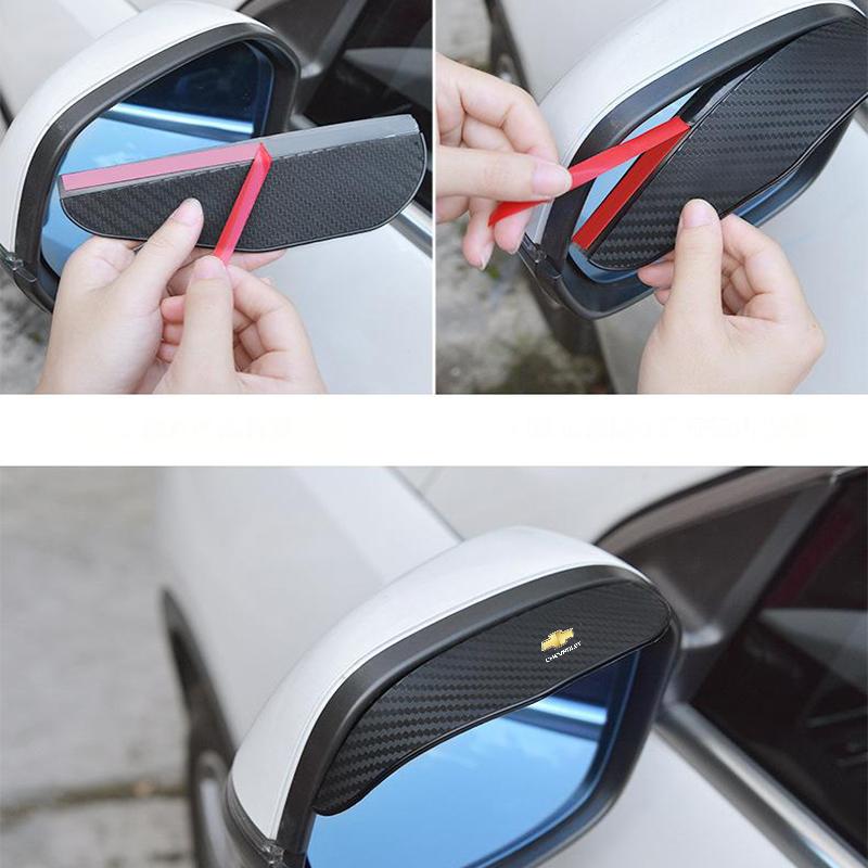 Car Rearview Mirror Eyebrow Rainproof Cover For Chevrolet Onix Cruze Silverado Impala Equinox Malibu Tahoe Cobalt Camaro Trax XF1