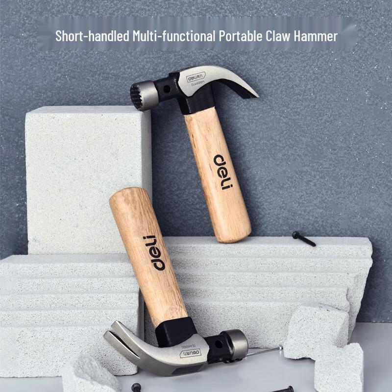 Deli Mini Wooden Handle Claw Hammer