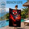 Ahly Football club Printed Microfiber Beach Towel, Soft And Absorbent, Quick-Dry, Ideal for Summer Travel, Beach Essential, Swimming Pool