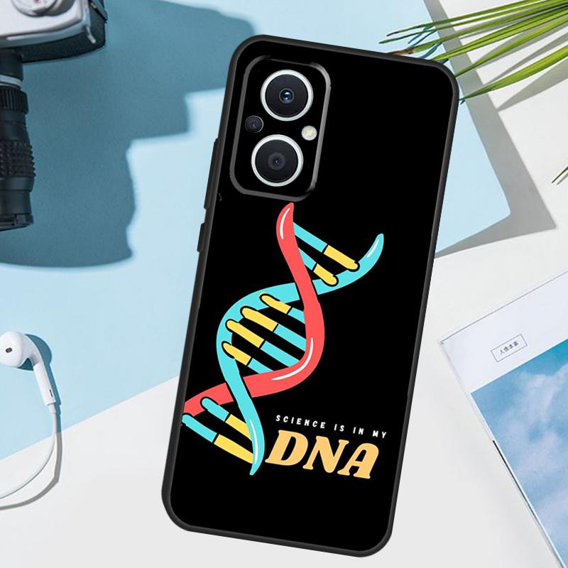 Retro DNA Science Illustration Cover For OPPO Reno 12 F 13F 14F 11F 10 11 13 14 Pro 7 8 Lite OPPO Find X9 X5 X6 X8 Pro Case