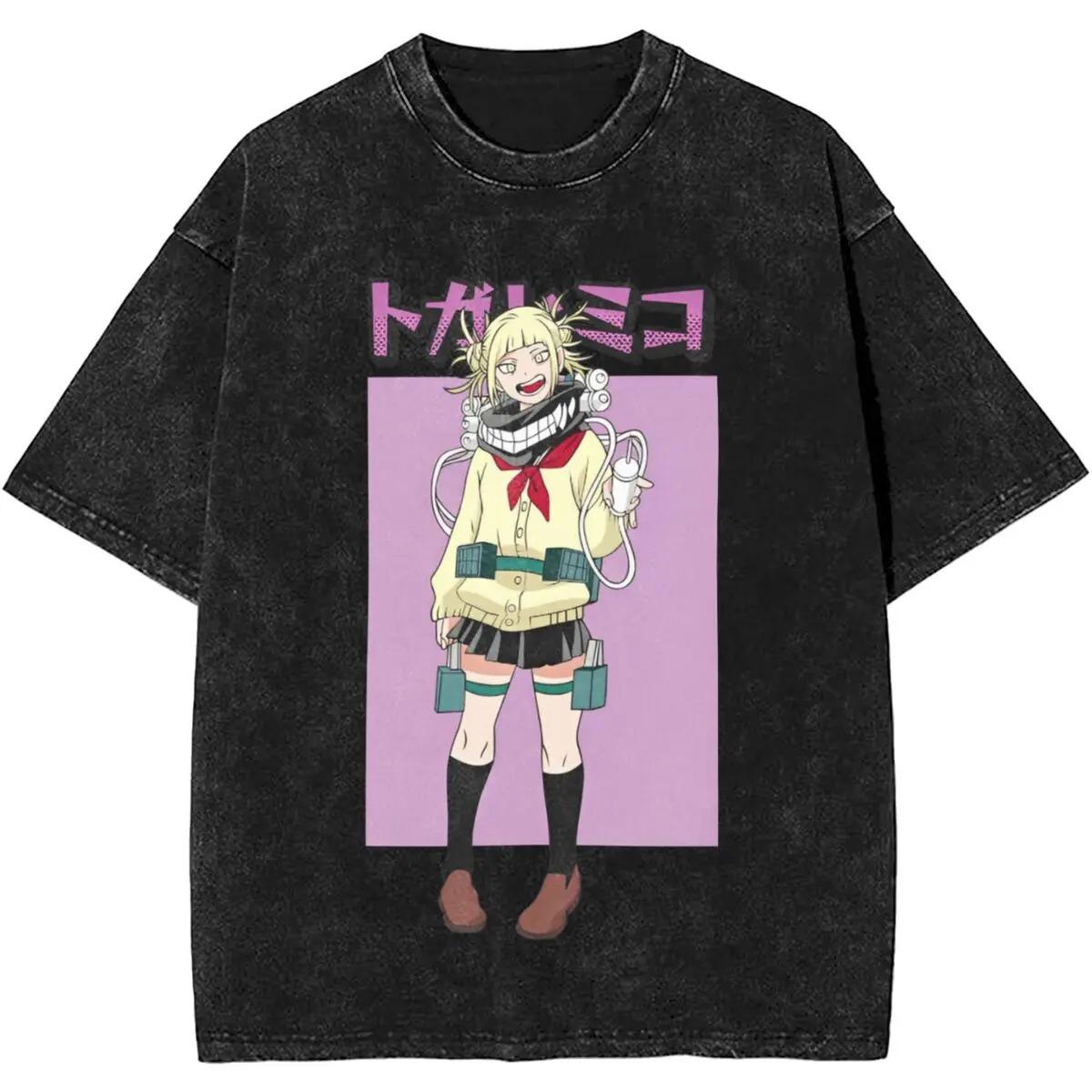 

My Hero Academia Himiko Toga Bloodlust Vintage Washed Oversized T-Shirt | Unisex Anime Streetwear Tee M різнокольоровий