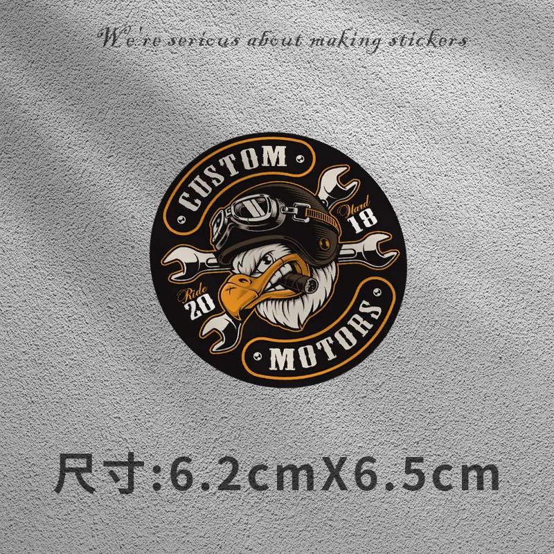 Retro fashion Retro Fuel Tank Stickers Motorcycle Electric Car Body Stickers Motorcycle Helmet Personalized Creative Stickers