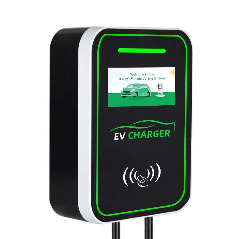 European & American Standard GBT AC Charging Station - Wall-mounted Commercial EV Charger with OCPP
