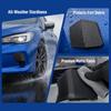 Black Front Tow Cap ABS Bumper Tow Lid for Subaru WRX STI 2011 to 2014 Front Exterior Repair