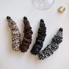 Leopard Print Vertical Clip Korean Style Bowknot Hair Clip Cute Cloth Banana Clip  Women