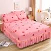 Bed Sheet Lace Skirt Elastic Fitted Double Bedspread Mattress Cover Home Pillowcase Bedding Set Bedsheet