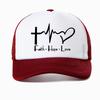 Christliches Gebet Jesus Druck Baseballkappe Unisex Damen Sommer Mode Lässig Netz Atmungsaktiv Truckerhut