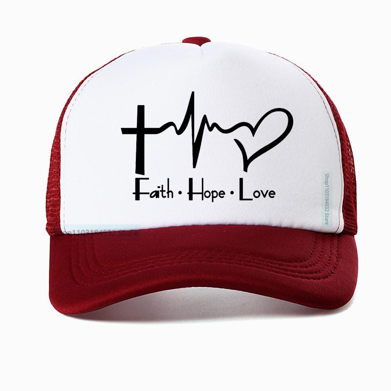 Christliches Gebet Jesus Druck Baseballkappe Unisex Damen Sommer Mode Lässig Netz Atmungsaktiv Truckerhut