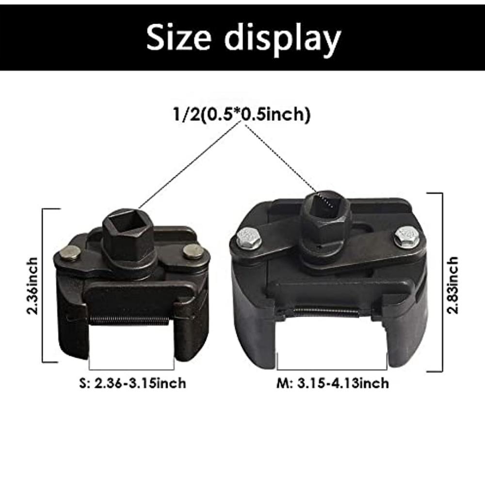 Allsome 60-105mm Adjustable Oil Filter Wrench For Car Oil Filter Wrench Fuel Filter Cast Removal Repair Tool Truck Motorcycle Accessorie