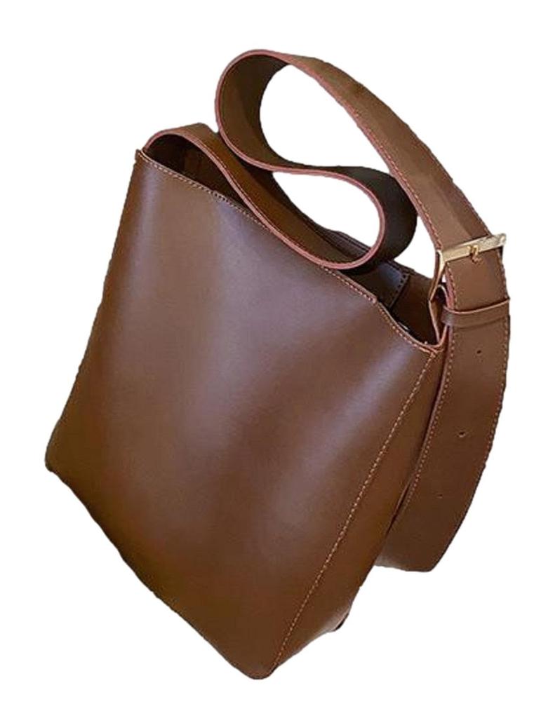 Nibunnoichi Style Crossbody Shoulder with Stylish Storage for [1/2style] Bag, Lightweight, Pouch, Commuting, Women's (Camel)
