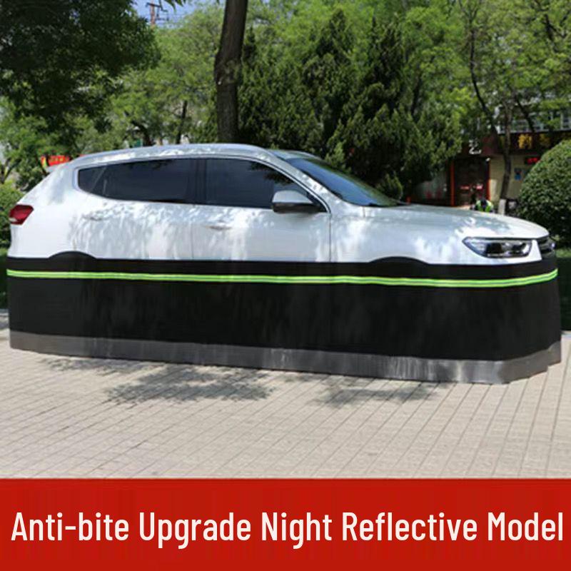 

Anti-Rodent Car Baffle: Protects Engine from Cats & Dogs, Prevents Rodent Entry & Scratching 2m Simple with Reflective Strips