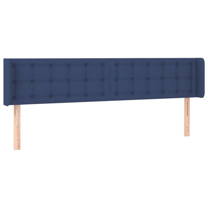 VidaXL Tête de Lit à LED Meuble de Chambre à Coucher Accessoire de Lit Double Tête de Cadre de Lit Intérieur Bleu 3123690