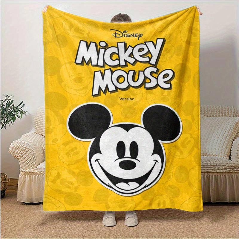 1pc, Disney Mickey Mouse Home Decorative Throw Blanket Perfect Gift for Bedroom, Living Room, Travel, Camping, Car