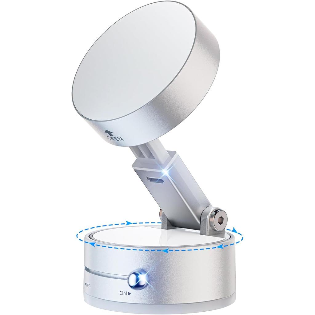 Opgraderet 360° Magnetisk Telefonholder med Vakuum, Magnetisk Bilholder til Telefon, Håndfri Sugekop Telefonholder til Bil/Træningscenter/Spejl