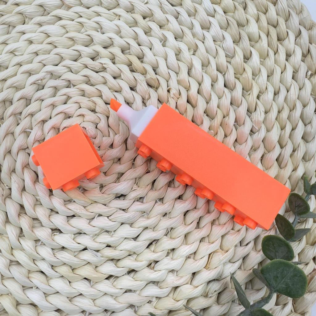 Large Building Block-Shaped Fluorescent Watercolor Markers for Children