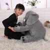 Soothing Elephant Plush Pillow Sleeping Doll Stuffed Animal Gray Elephant Soft Plush Toys