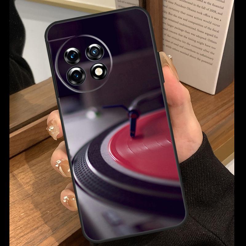 Vinyl DJ Record Art Case For OnePlus Nord 5 CE 2 3 4 Lite N20 N30 OnePlus 15 R 13R 12R 10T 13T 10 11 12 13 Cover